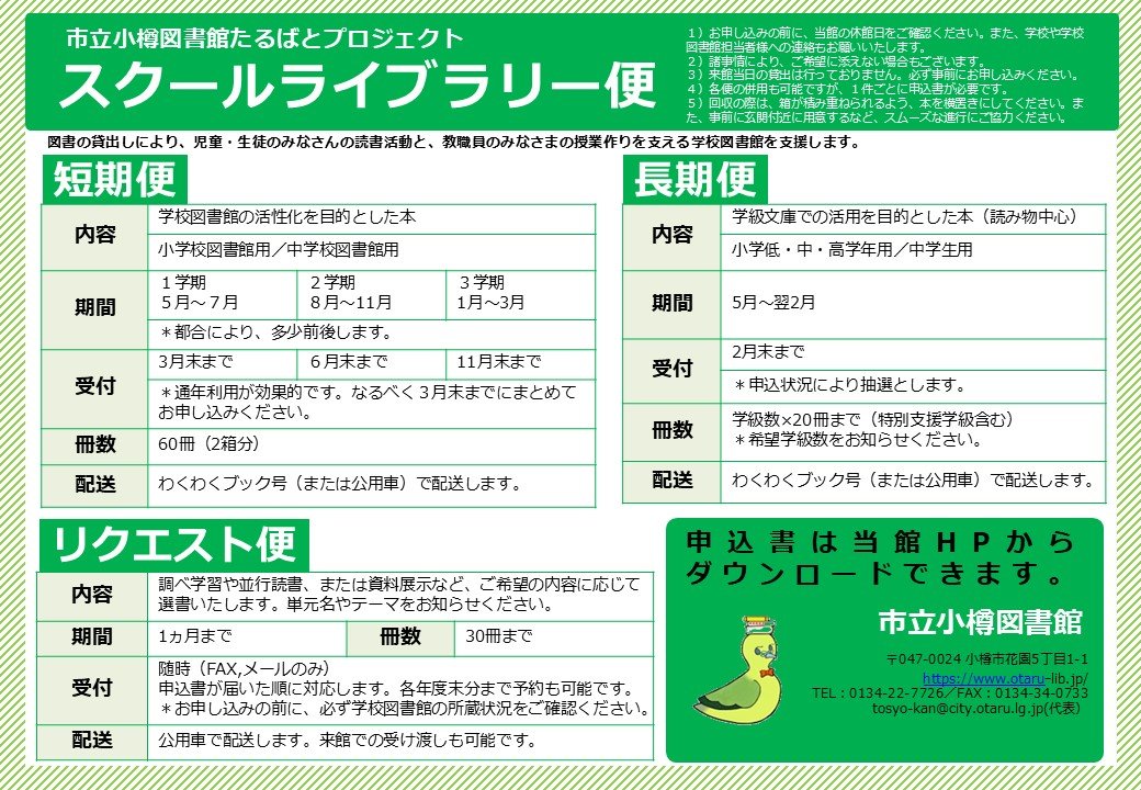 スクールライブラリー便